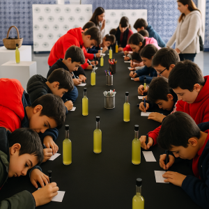 Talleres para escolares -Taller de Elaboración de Etiquetas de Aove